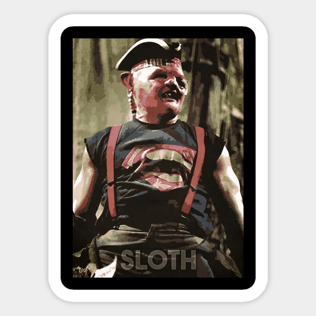 Sloth from Goonies Sticker by Durro